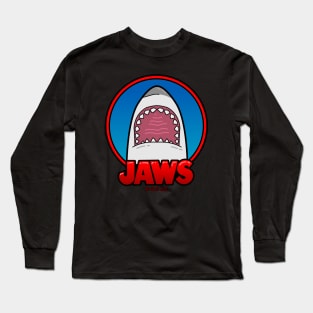 jaws, cute, kawaii, chibi Long Sleeve T-Shirt